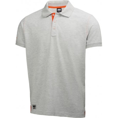 T shirt polo Oxford,  Taille  L, gris-melliert