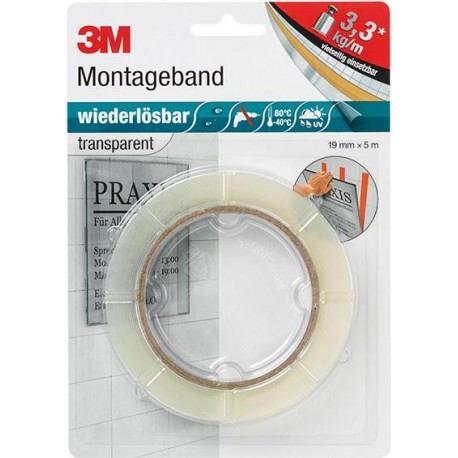 Ruban de montage 19mm x 5m 3M