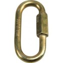 Mousqueton à visser zingué jaune  10,0mm (Par 25)