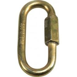 Mousqueton à visser zingué jaune  4,0mm (Par 100)