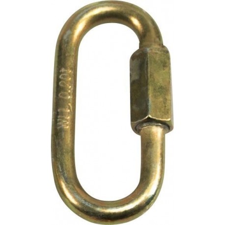 Mousqueton à visser zingué jaune  6,0mm (Par 100)