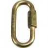 Mousqueton à visser zingué jaune  6,0mm (Par 100)