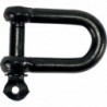 Manilles, droites, galvanisées zingué noir 6,0mm-1/4" (Par 100)