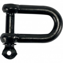 Manilles, droites, galvanisées zingué noir 8,0mm-5/16" (Par 50)