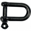 Manilles, droites, galvanisées zingué noir 8,0mm-5/16" (Par 50)