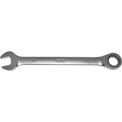 Clé mixte à cliquet, tête à cliquet droite, Cote s/plats : 13 mm, Long. 180 mm