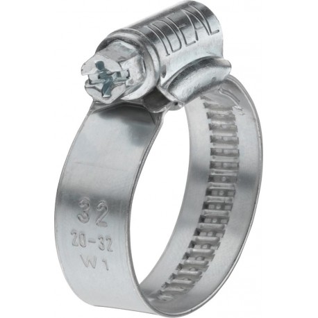 Collier serrage à vis IDEAL W1 12mm, DIN3017, 150-170mm