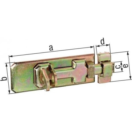 Verrou 156/K2ZA/100 mm