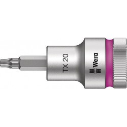 Douilles 1/2"T20x 60mm fonction maintien  Wera