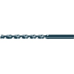 Foret hélicoïdal avec queue cylindrique longue, en acier à coupe rapide à 5 % de cobalt, type GT, DIN 340, profil rectifié, surface à chanfreins nitrurés