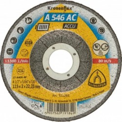 Meule d'ébarbage A 546 AC 115x2mm KLINGSPOR 1 PCS