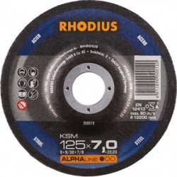 Disque de coupe KSM 125 x 7,0mm Acier Rhodius