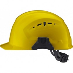 Casque de chantier CrossGuard avec molette, jaune