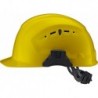 Casque de chantier CrossGuard avec molette, jaune