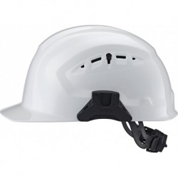Casque de chantier CrossGuard avec molette, Blanc