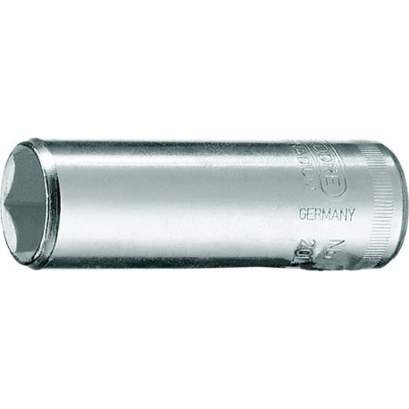 Douille 1/4'', métrique, Cote s/plats : 12 mm, Long. 50 mm