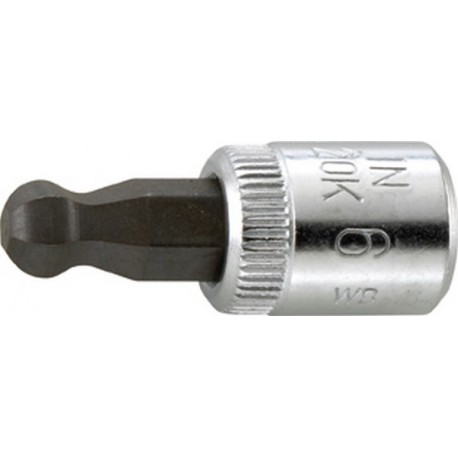 Embout de vissage 1/4" six pans femelle avec tête sphérique 6x28mm GEDORE 1 PCS