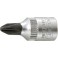 Embout de vissage 1/4'' pour vis cruciforme PH, Dimensions : PH 1, Long. 28 mm