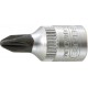 Embout de vissage 1/4'' pour vis cruciforme PH, Dimensions : PH 4, Long. 28 mm