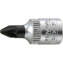 Embout de vissage 1/4" PZ2x mm GEDORE 1 PCS
