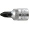 Embout de vissage 1/4'' pour vis cruciforme PZ, Dimensions : PZ 4, Long. 28 mm
