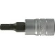 Embout de vissage 1/4'' pour vis à 6 pans femelle, Cote s/plats : 5 mm, Long. 30 mm