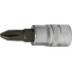 Embout de vissage 1/4'' pour vis cruciforme PH, Dimensions : PH 1, Long. 30 mm