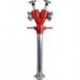 Tuyau pour les bouches d'incendie, aluminium DN80 2 x Storz C, avec barrière