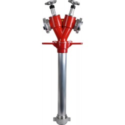 Tuyau pour les bouches d'incendie, aluminium DN80 2 x Storz C, avec barrière