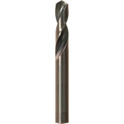 Foret automatique avec queue cylindrique, en acier à coupe rapide, type N, DIN 1897, profil rectifié, surface sans revêtement, Ø h8 : 1,30 mm