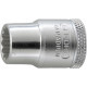 Douille 12 pans 3/8'', Cote s/plats : 12 mm, Long. 28 mm
