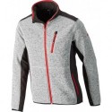 Veste,Softshell, Taille 3XL,gris brillant-rouge,FORTIS