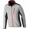 Veste,Softshell, Taille L,gris brillant-rouge,FORTIS