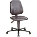Chaises ESD Unitec 2 Kunstcuir noir Rollen