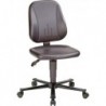 Chaises ESD Unitec 2 Kunstcuir noir Rollen