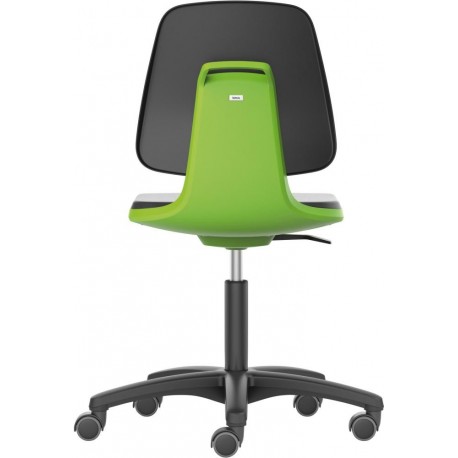 Chaises Labsit 2 vert Plastique-cuir,avec roues