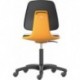 Chaises Labsit 2 orange Plastique-cuir,avec roues