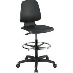 Chaises Labsit 4 Blanc Inte Taille mousse,avec roues