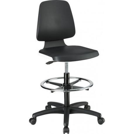 Chaises Labsit 4 Blanc Inte Taille mousse,avec roues