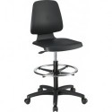 Chaises Labsit 4 Blanc Inte Taille mousse,avec roues