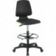 Chaises Labsit 4 vert Plastique-cuir,avec roues