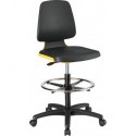Chaises Labsit 4 orange Inte Taille mousse,avec roues