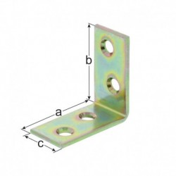 Equerre fixation, galvanisé 125x22mm/K2