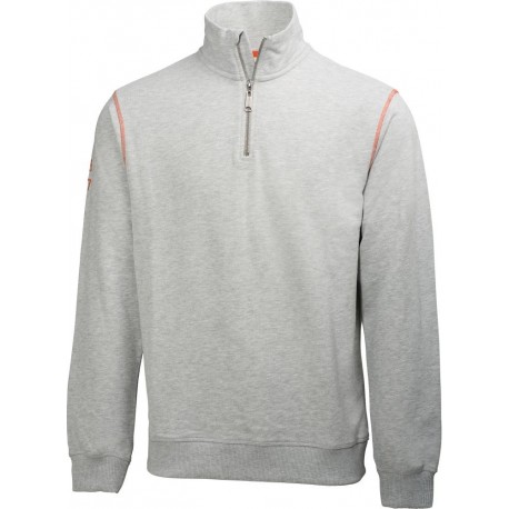 Sweat Oxford,  Taille  XL, gris-melliert