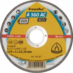 Meule à tronçonner A 560 AC 125x1mm KLINGSPOR 1 PCS