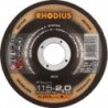 Disque de coupe FTK26 115 x 2,0mm coudé Rhodius(Par 25)