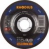 Disque de coupe KSMK 125 x 3,0mm coudé Rhodius(Par 25)