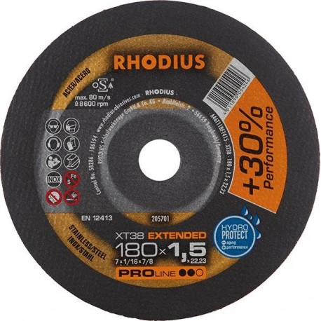 Disque de coupe XT38 180 x 1,5mm  Rhodius