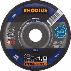 Disque de coupe XT67 125 x 1,0mm  Rhodius(Par 50)