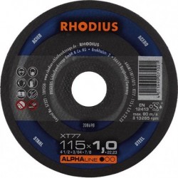 Disque de coupe XT77 115 x 1,0mm  Rhodius